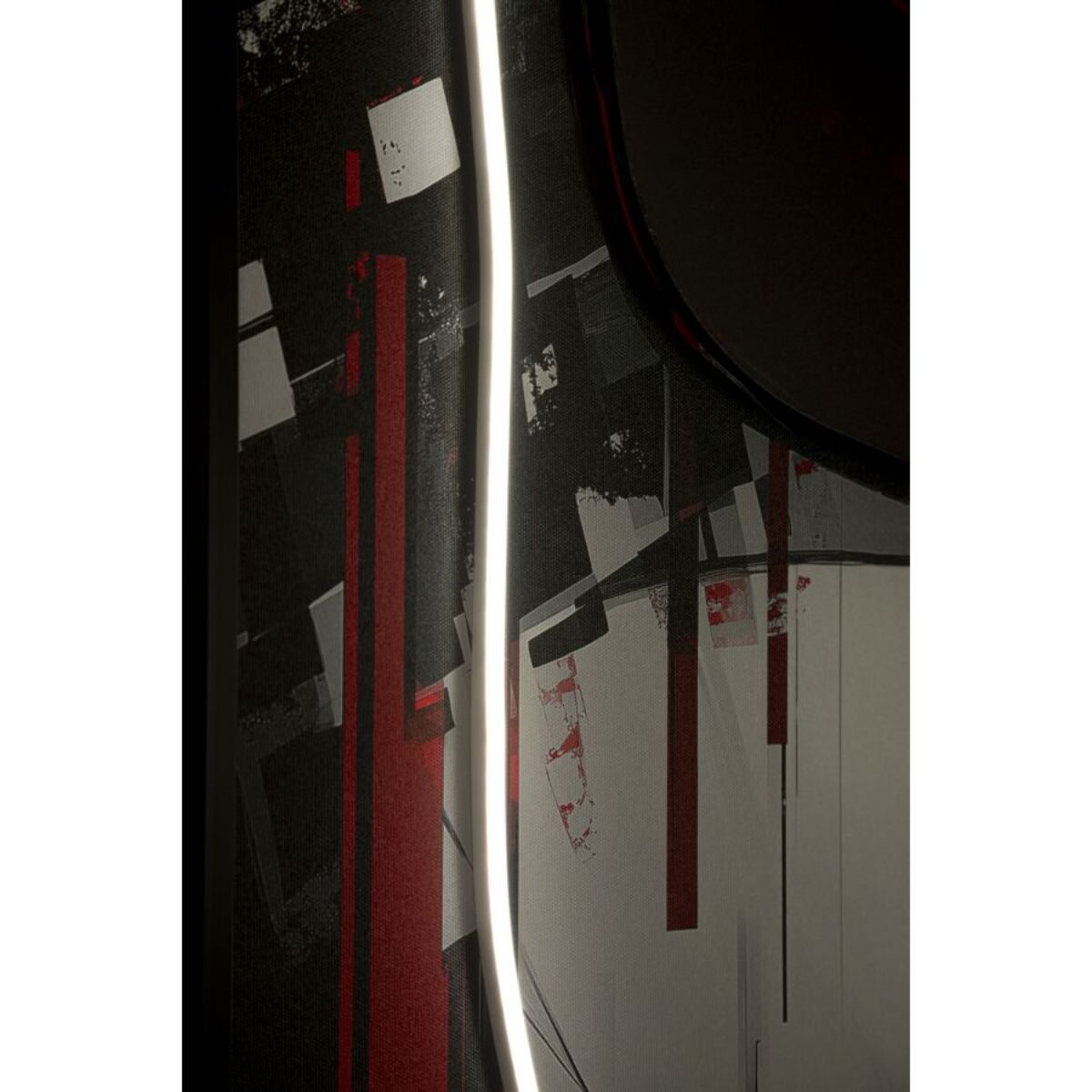 STAMPA C/LED SU TELA PSYCO -A- CM 60X3,5X90 (APPLICAZIONE 3D ACRILICO)