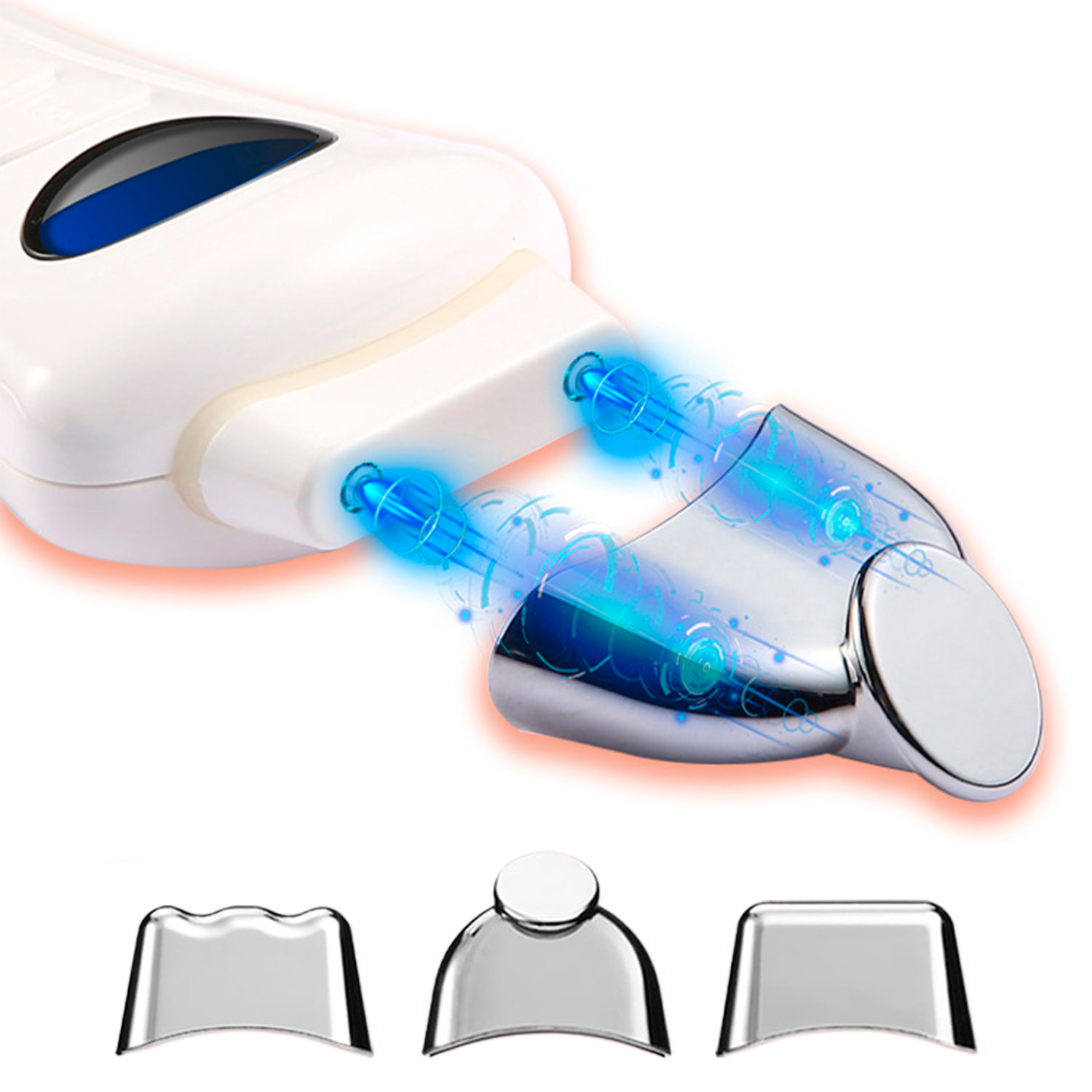 Instrumento de belleza EMS con modo de iones y 3 intensidades de corriente.