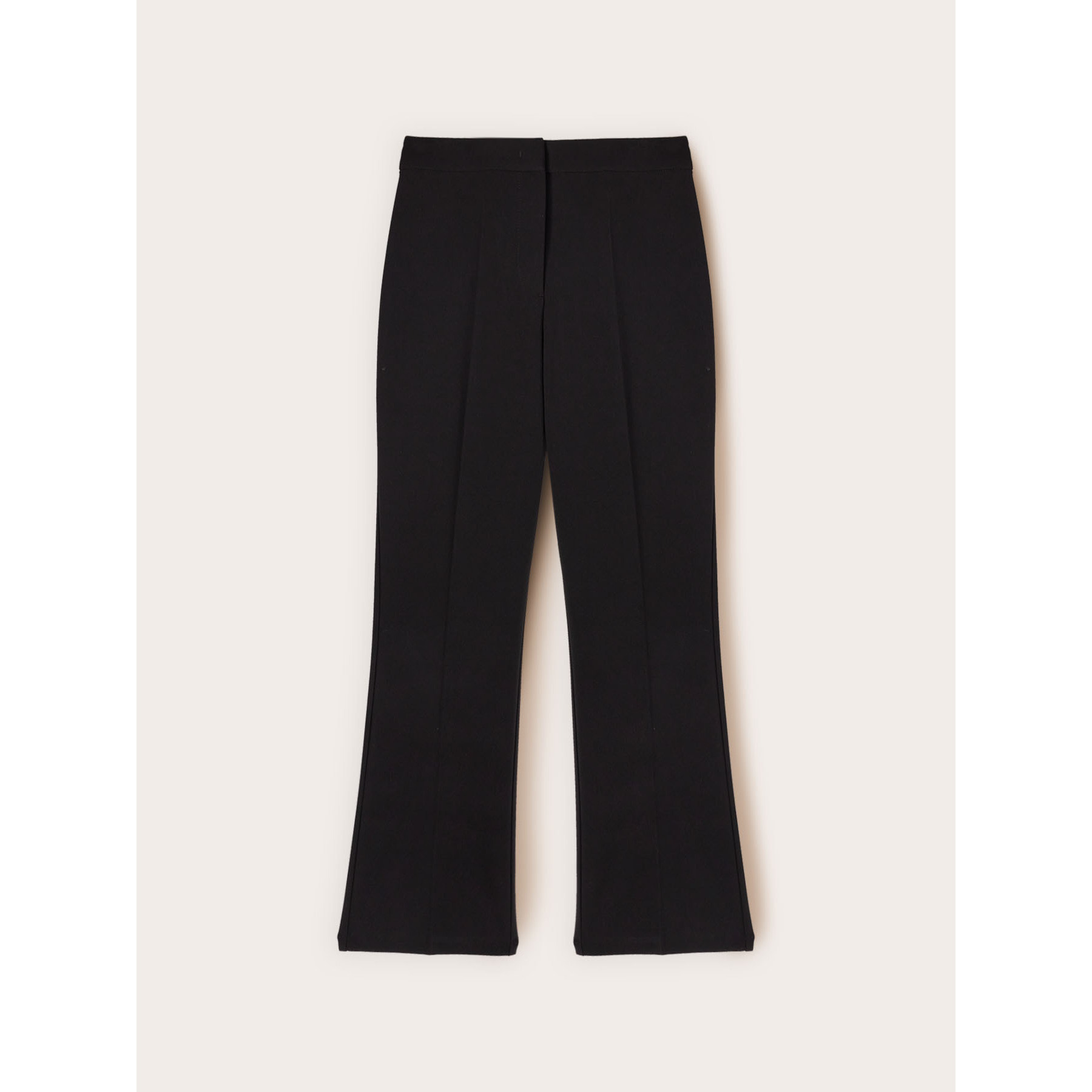 Motivi - Pantaloni kick flare in poliviscosa - Nero