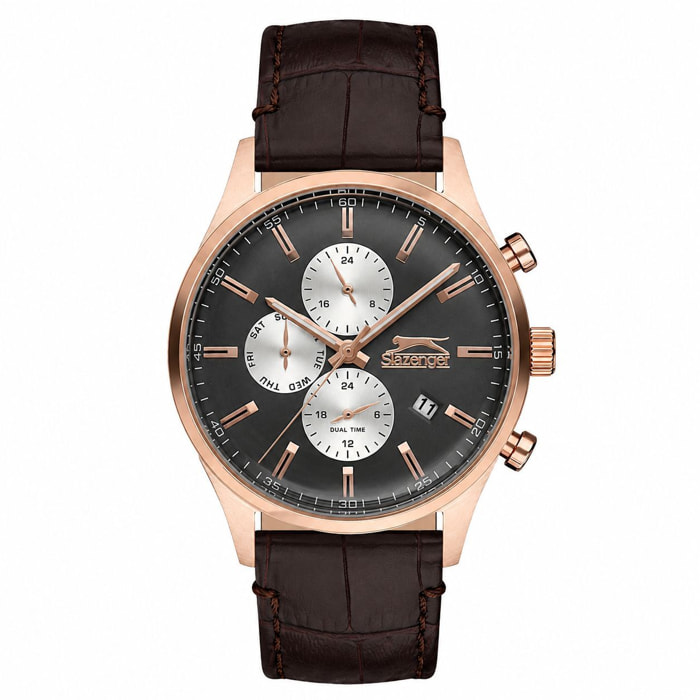 Reloj Slazenger SL.9.6188.2.03 Hombre Analogico Cuarzo con Correa de Cuero