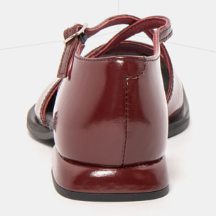 Zapatos 2002 NAPPA SHINNY BURDEOS / BERGAMO color Burdeos