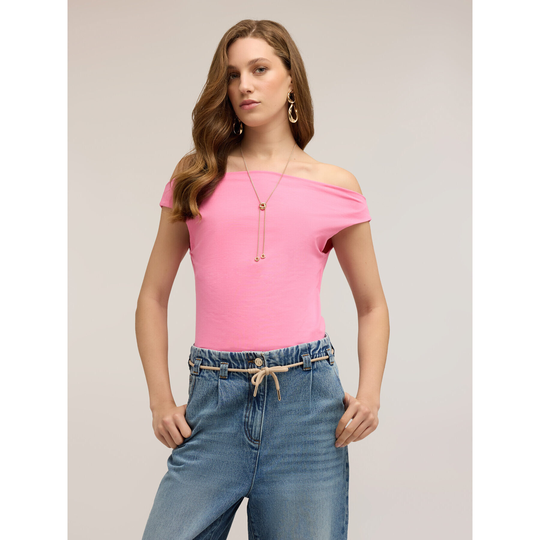 Motivi - Top off-shoulders - Rosa