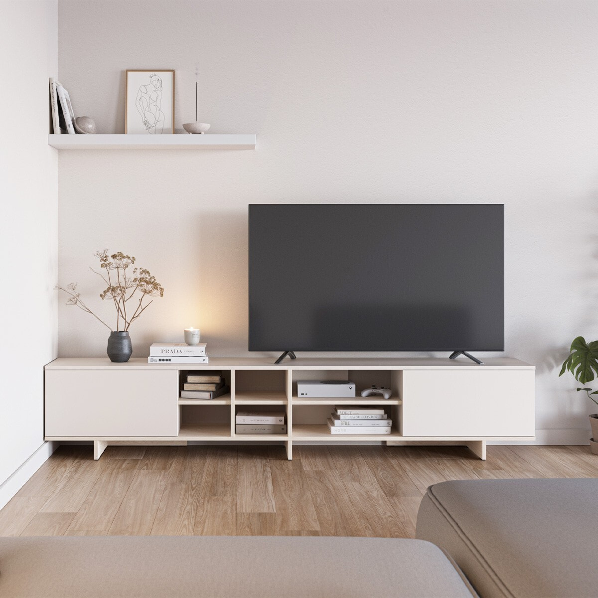 Meuble TV 2 portes - ALICIA