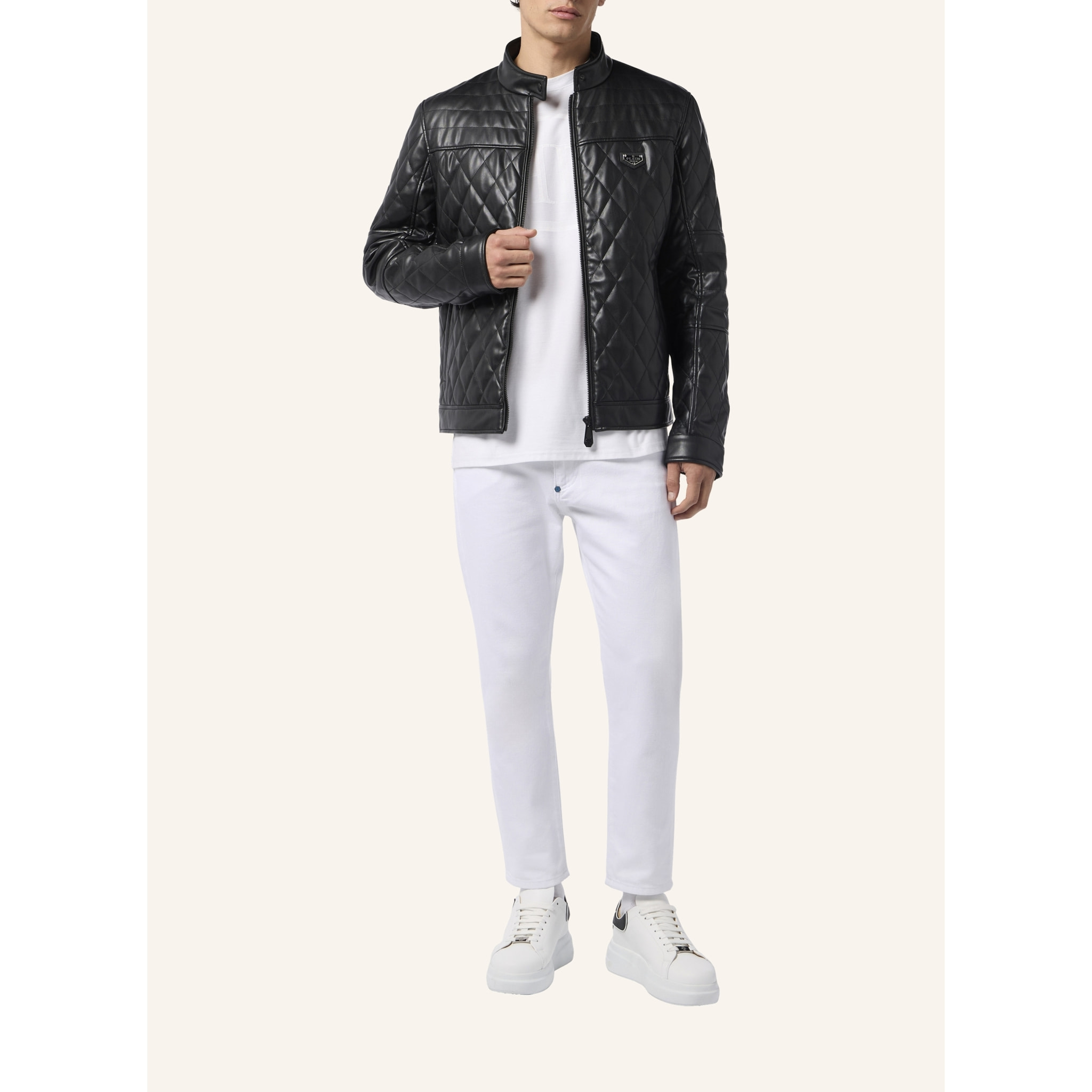 PHILIPP PLEIN Eco Leather Padded Jacket