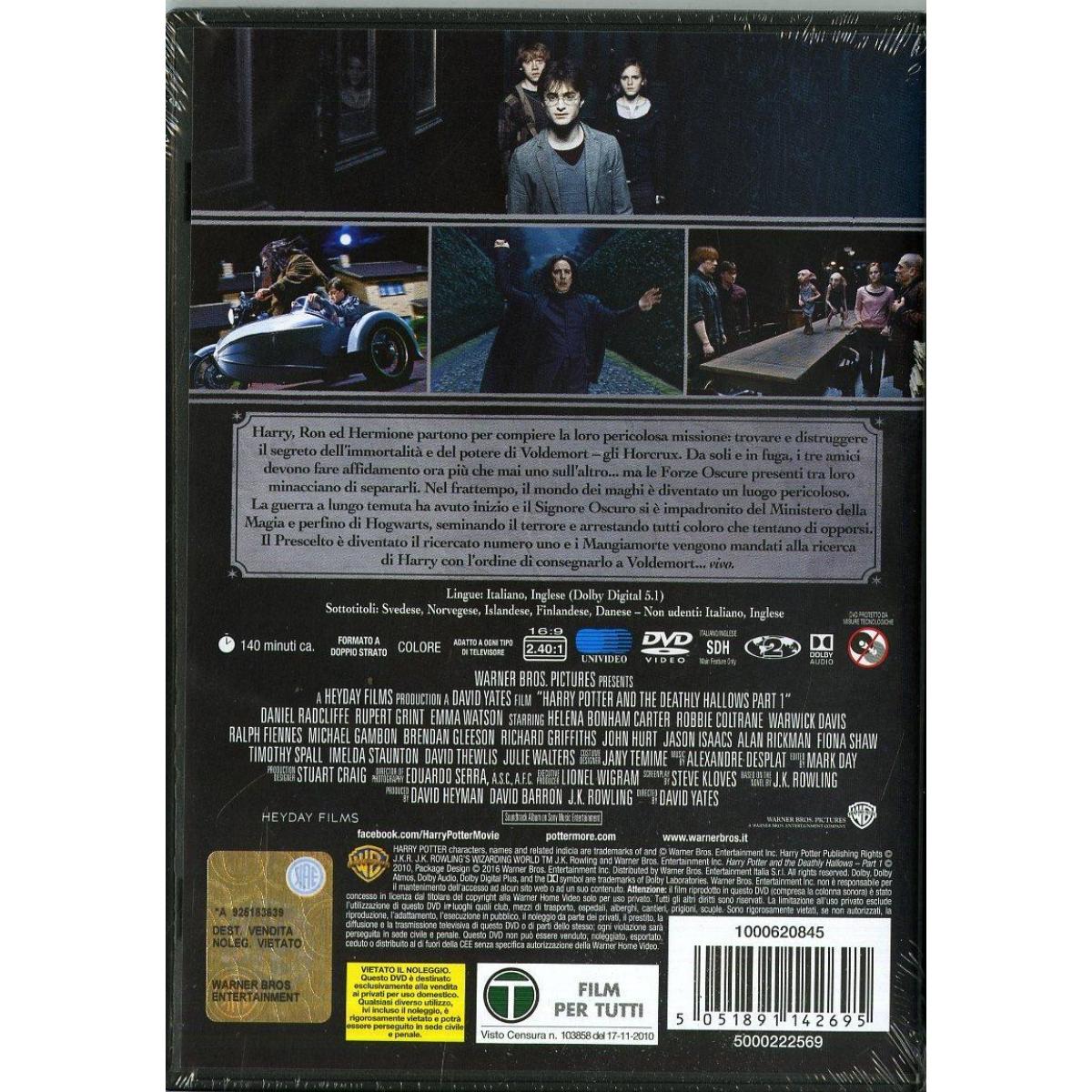 Harry Potter e I Doni della Morte - Parte 1 DVD Warner Bros.