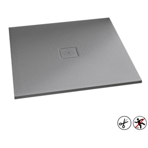 KINEDO Receveur extra-plat découpable Kinemoon 180 x 90 gris pierre grille 1