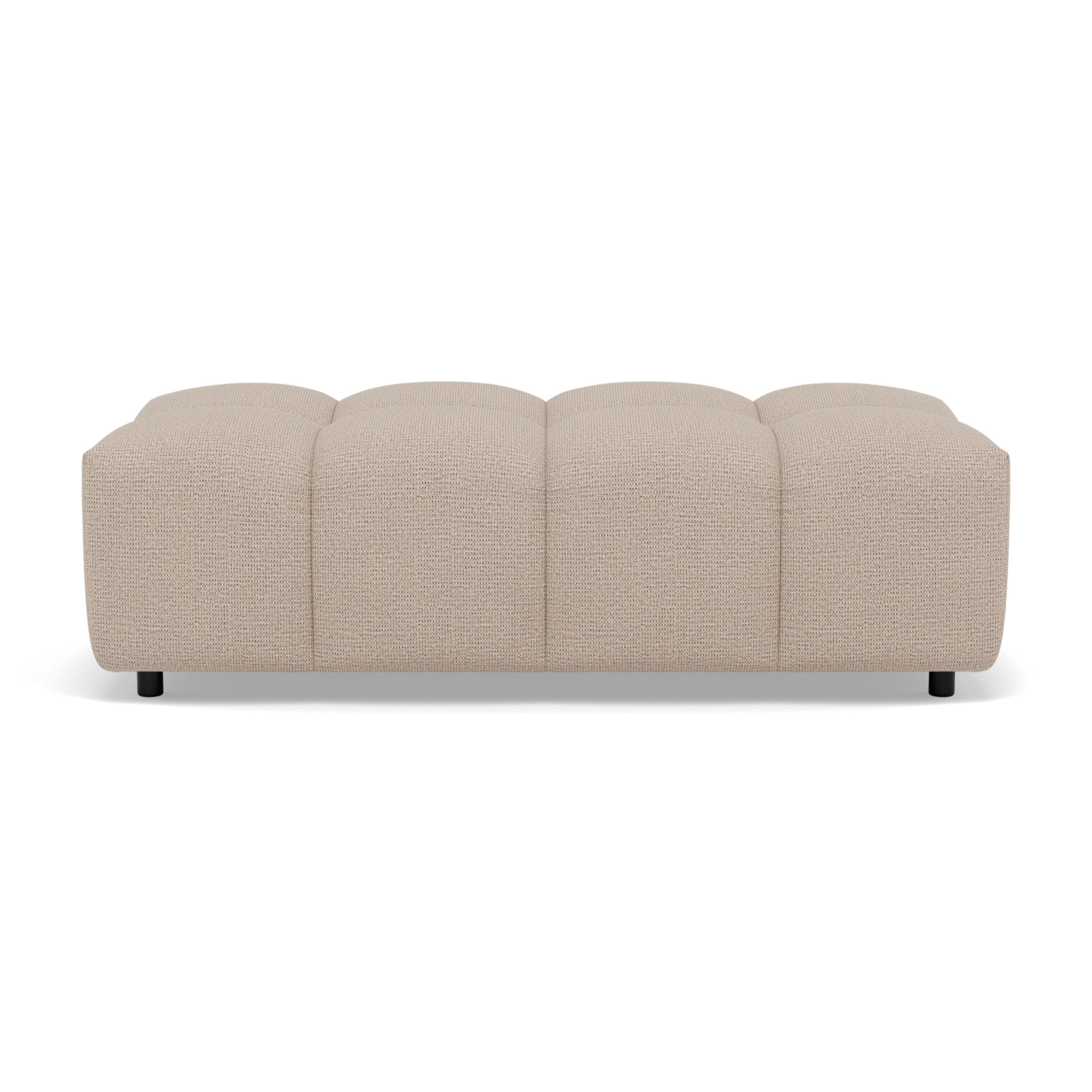 Adelaide - pouf en tissu texturé - Beige