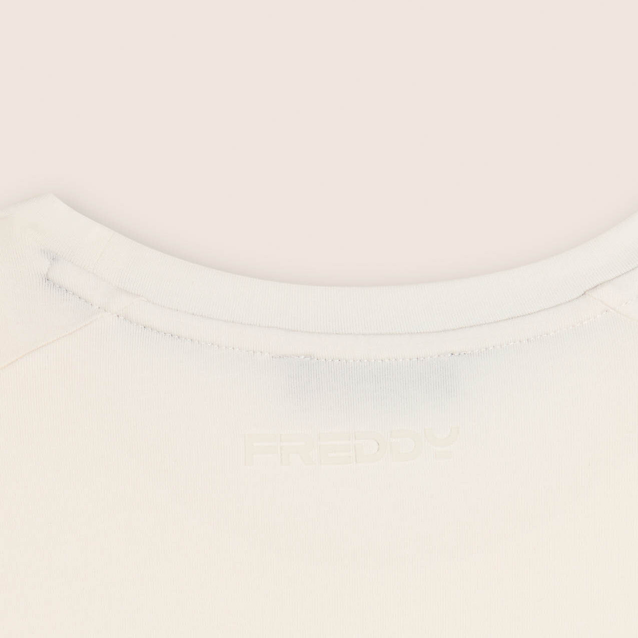 T-shirt regular con spalle raglan e doppia stampa lucida