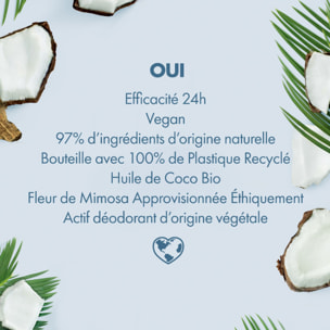 Pack de 3 - Love Beauty And Planet Déodorant Roll On Fraicheur