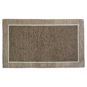 TAPPETO ARREDO DIS.ROMA GRIGIO CALDO SCURO 80x150 CM CON ANTISCIVOLO