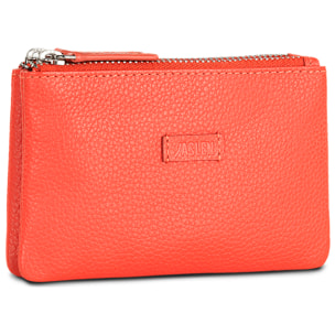 Monedero Piel Mujer Jaslen Amberes Rojo