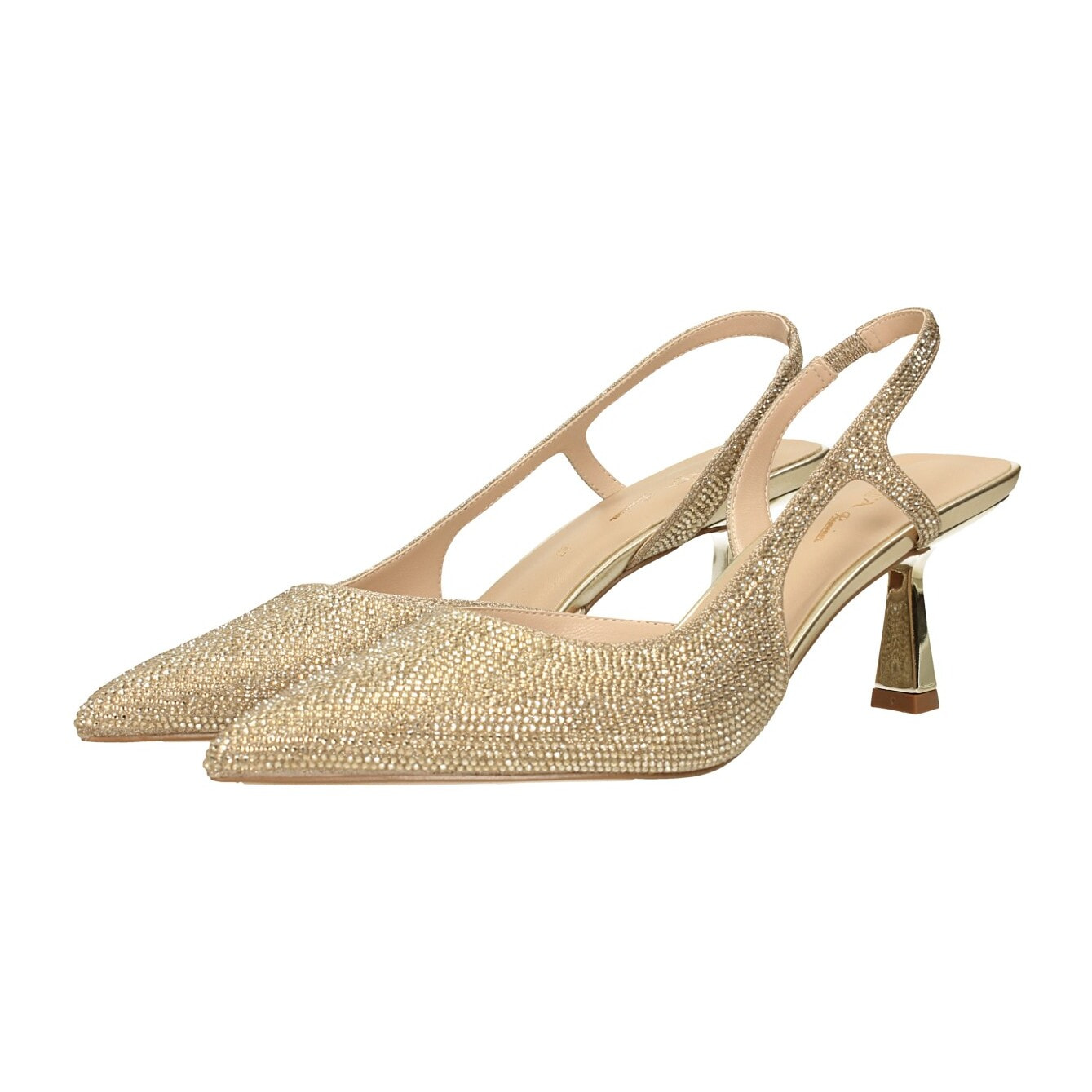 Décolleté sling back Donna Tata Italia Dorato