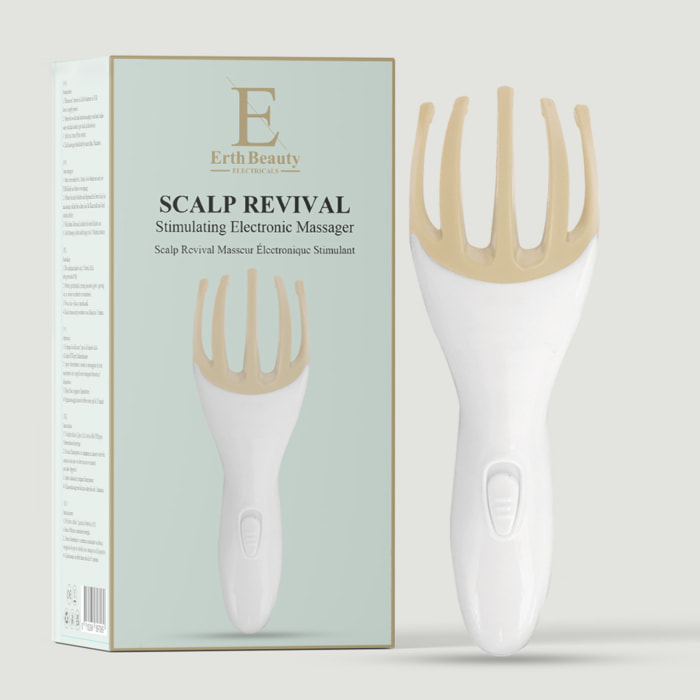 Masajeador electrónico del cuero cabelludo para estimulación.
