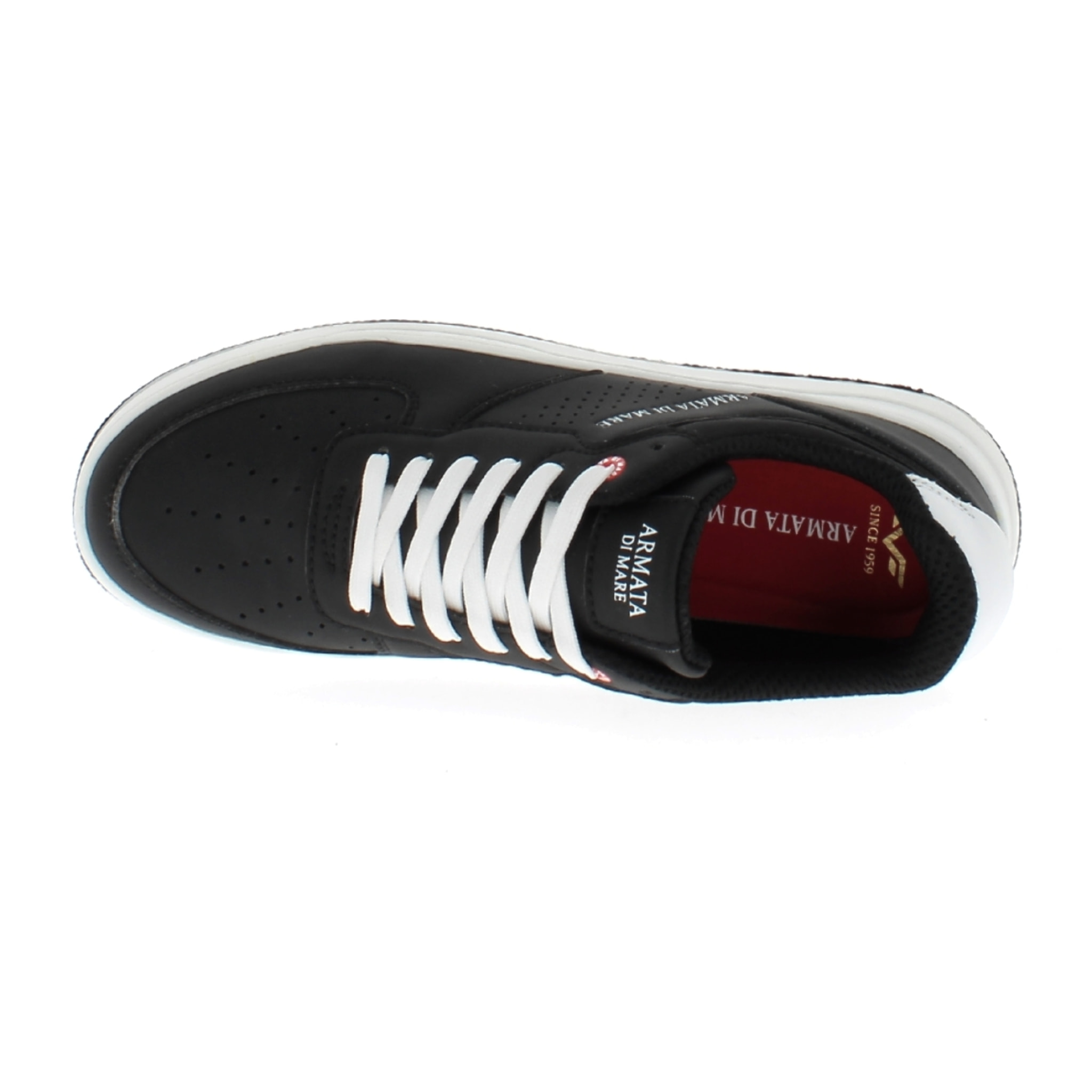 Armata di Mare Scarpe Uomo Sneakers Basse Stringate con Soletta Rimovibile in Memory Foam AMU S24N520 Black