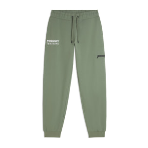 Pantaloni regular con tasca zip sulla gamba