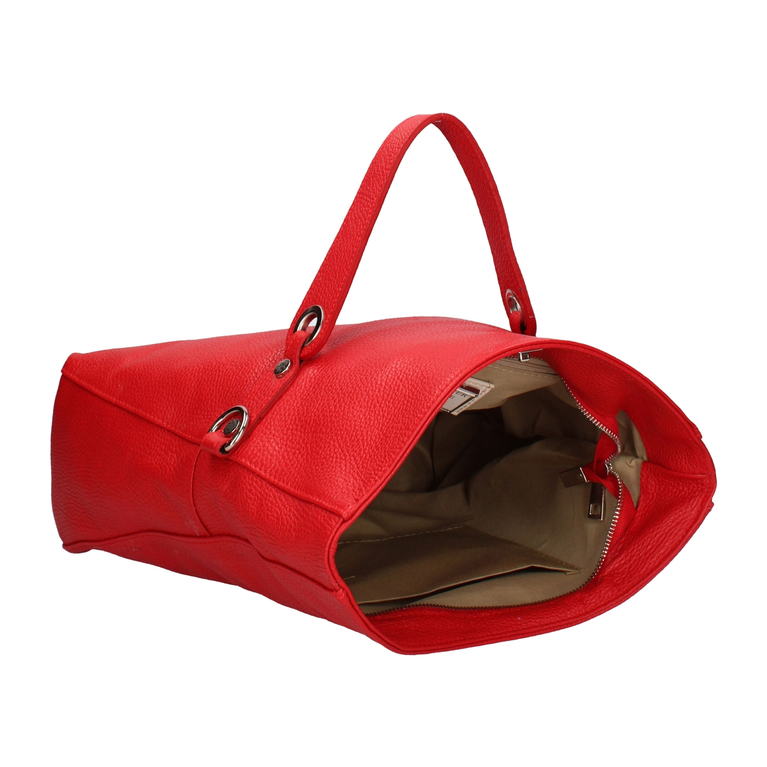 Borsa a spalla convertibile in zaino da donna In Vera pelle Made in Italy 34x21x12 cm