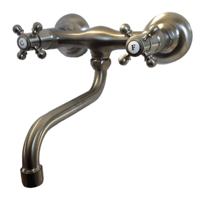 Mélangeur de cuisine mural PAINI Tiffany Gris Acier