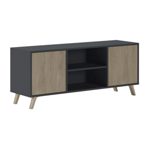Mueble TV Wind 140 Gris Antracita - Puccini