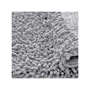 Tapis de salle de bain rectangulaire 40 x 60 cm en coton chenille - SHAGGY