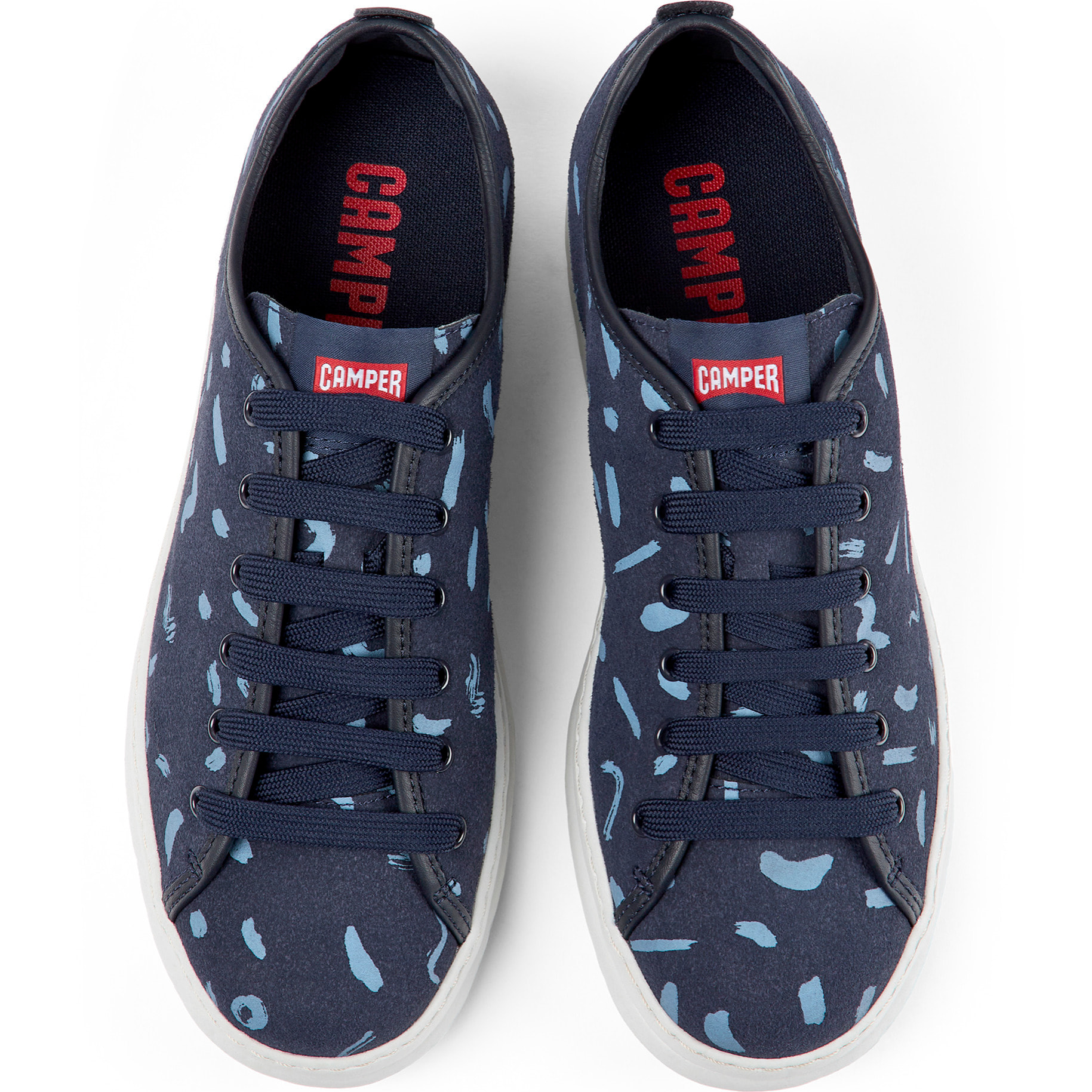 Sneakers - CAMPER Runner Four - Blu - Pelle nabuk