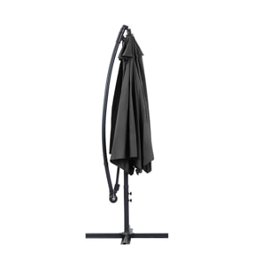 Parasol déporté "Ilios" - Noir