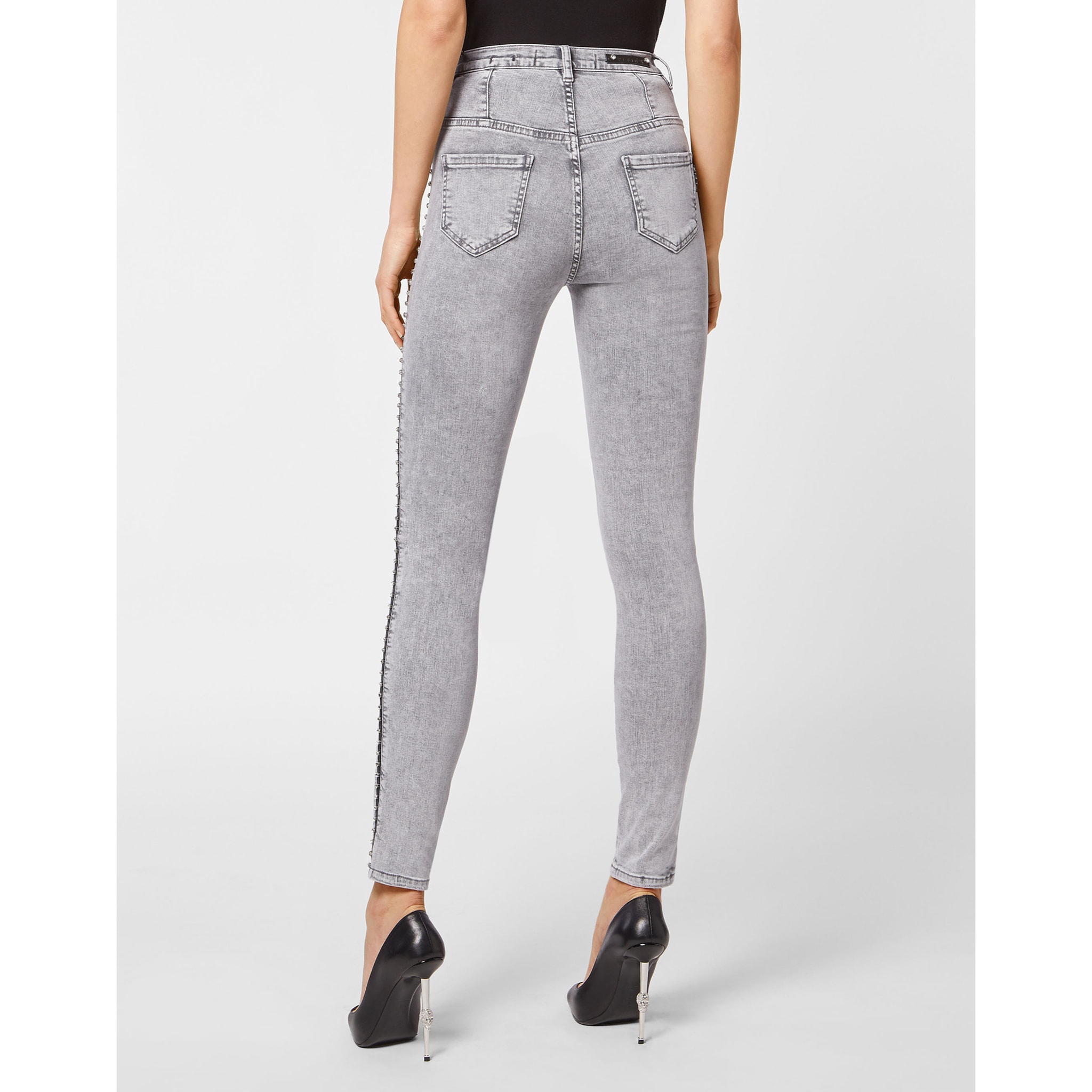 PHILIPP PLEIN Jegging de cintura alta