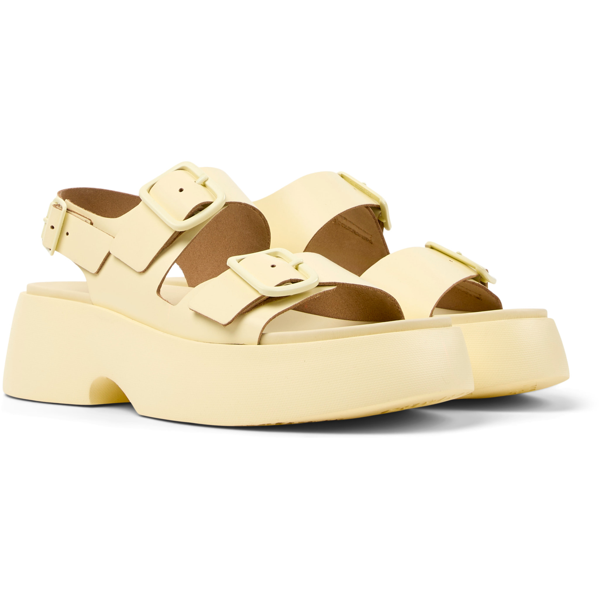 Sandalias - CAMPER Tasha - Amarillo - Cuero liso