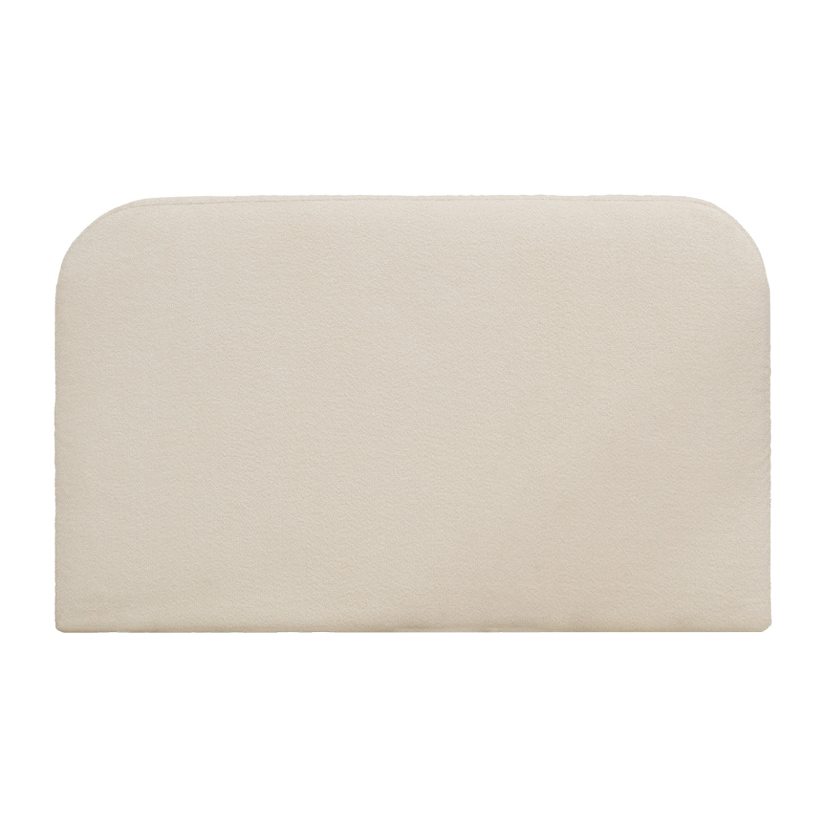 Housse pour tête de lit en bouclé beige en différentes tailles