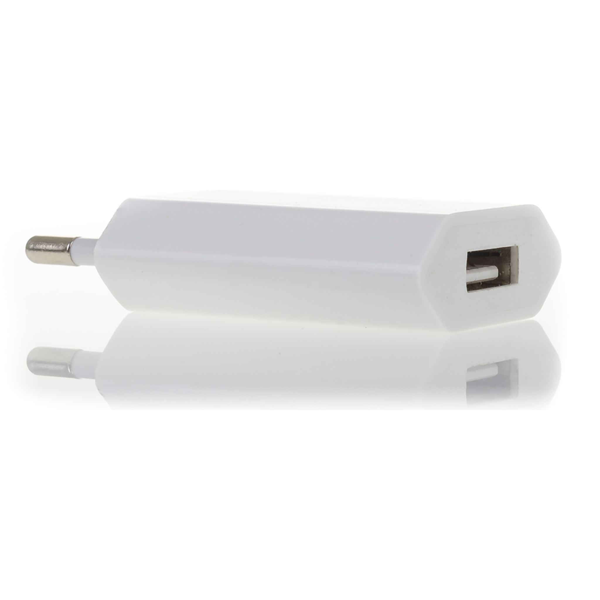 DAM CARICATORE DA PARETE USB 4x3x1 Cm. Colore bianco