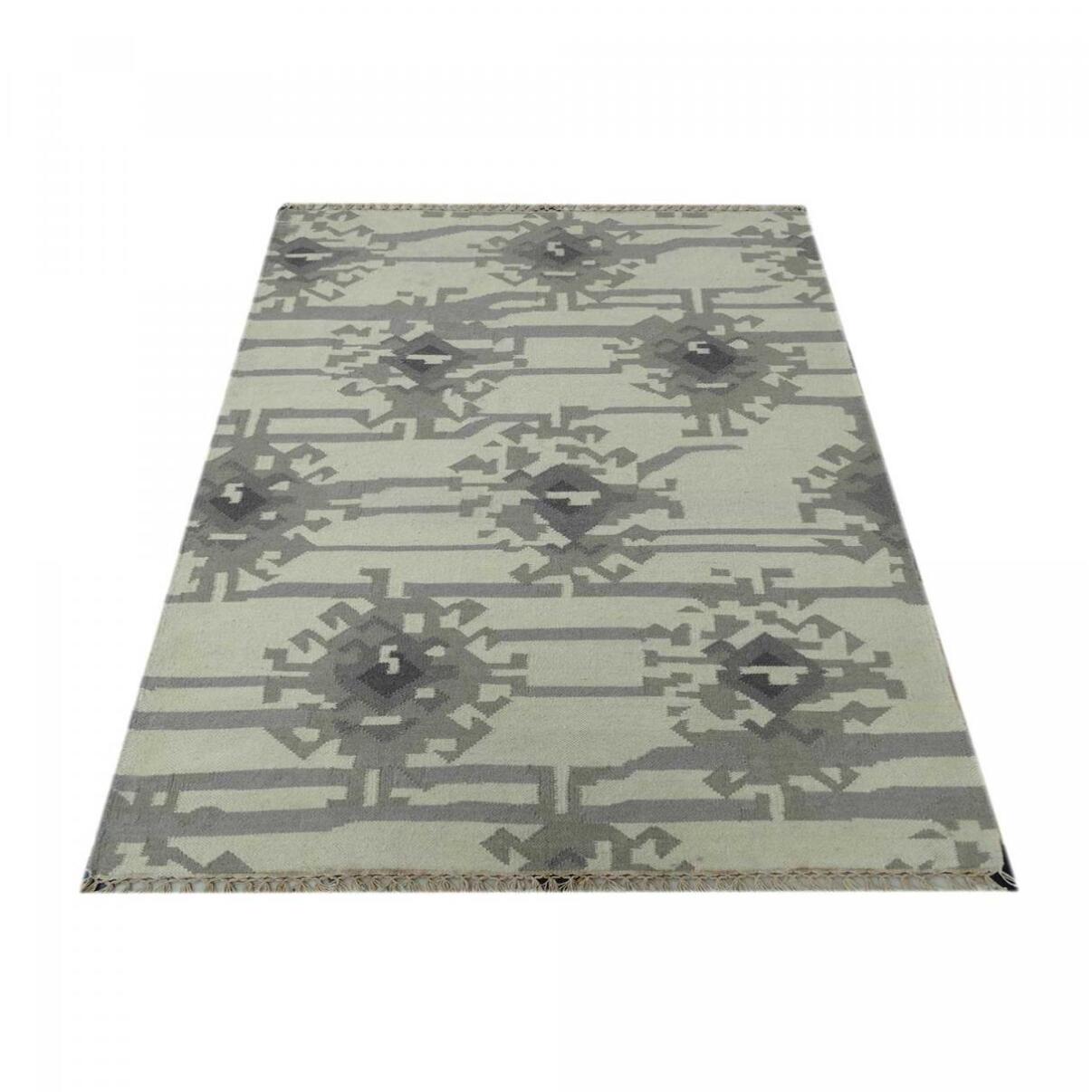 Tapis artisanal Duvi, tapis kilim en laine