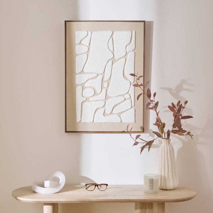 Toile 3D Ziad beige 50x70cm