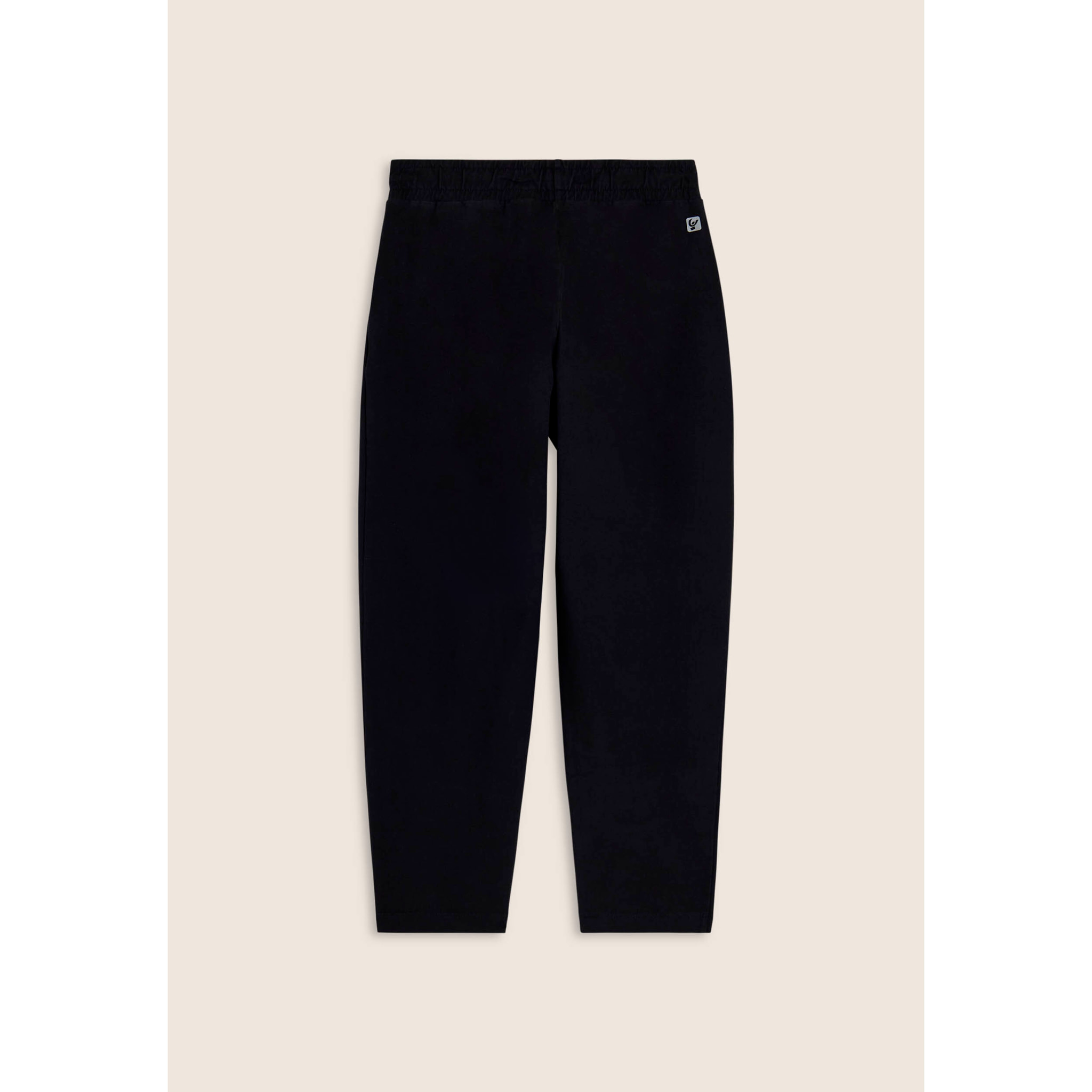 Pantaloni cropped in felpa di cotone tinto effetto vintage