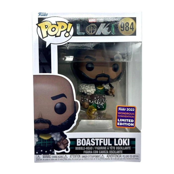 Marvel Loki Pop Funko Vinile Figura 984 Boastful Loki 9cm Funko