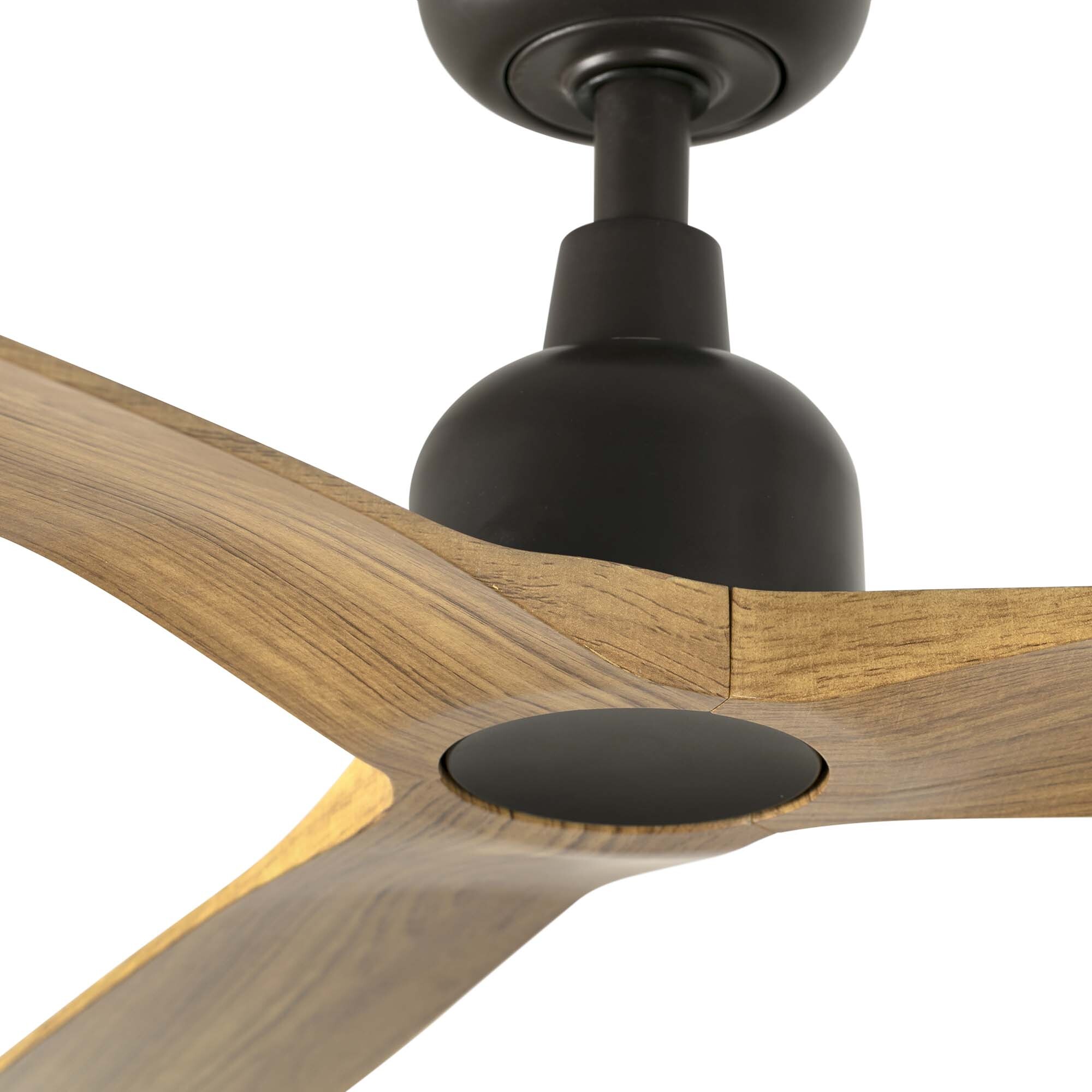 OUTWOOD L Ventilateur de plafond marron/bois chêne IP44 1X27