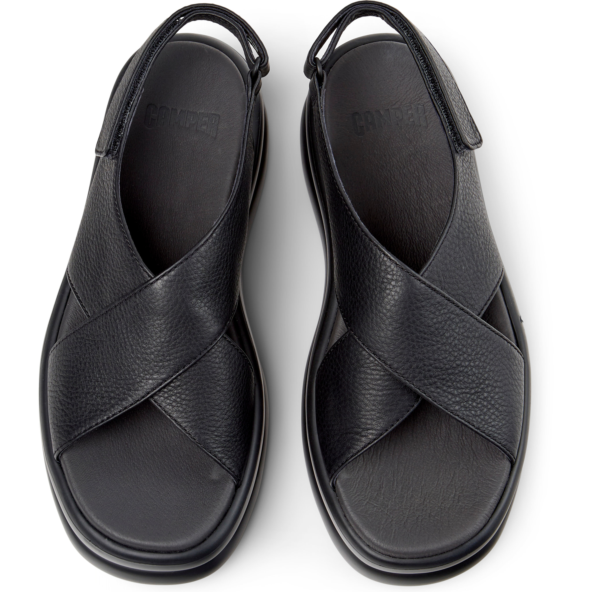 Sandalias - CAMPER Pelotas Flota Up - Negro - Cuero liso