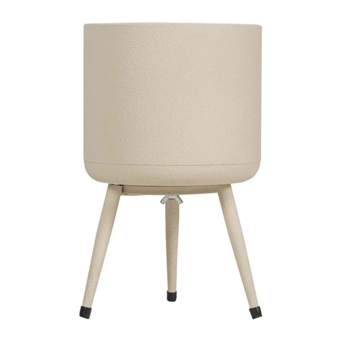 Plantero Metal Beige 20x20x32 Cm