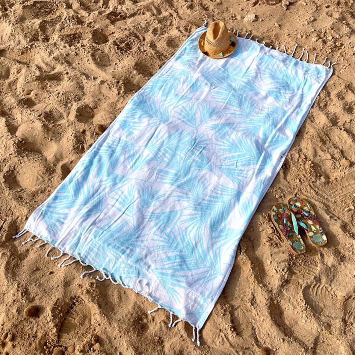Fouta 100% coton TROPICAL 90x170 cm