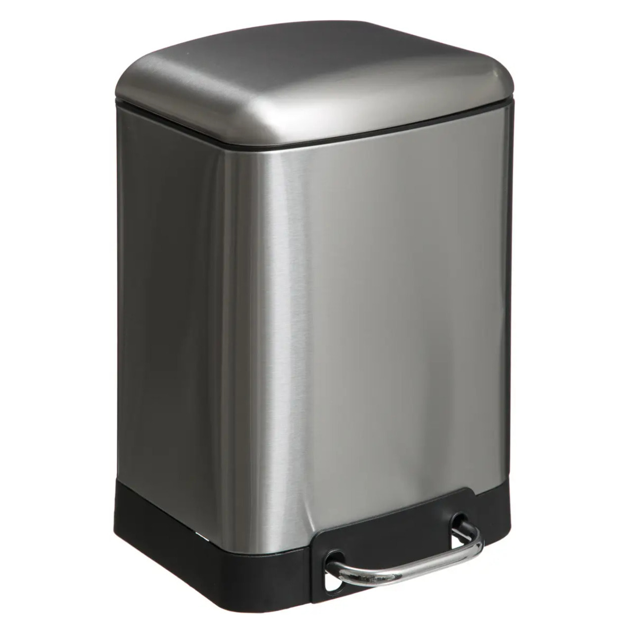 Poubelle à pédale métal 6L "Ariane" inox