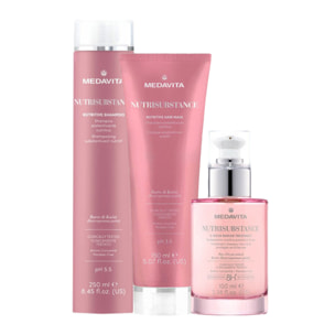 MEDAVITA Kit Nutrisubstance Shampoo 250ml + Mask 150ml + 8-Hour Rescue Treatment 100ml