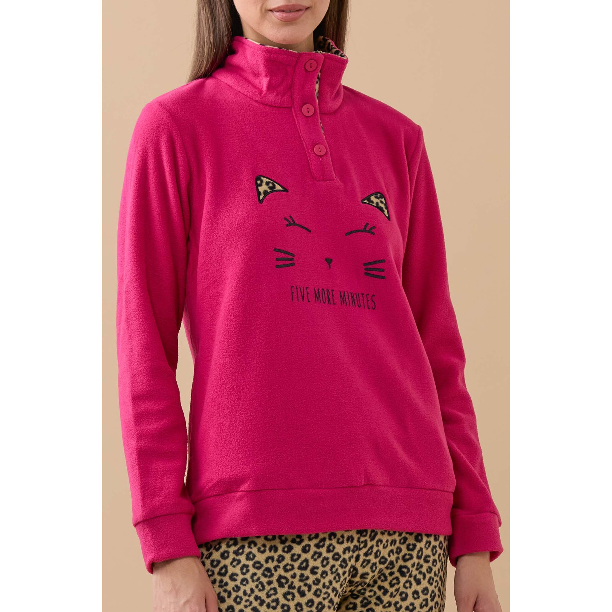 Pigiama donna micropile ghepardo Noidinotte