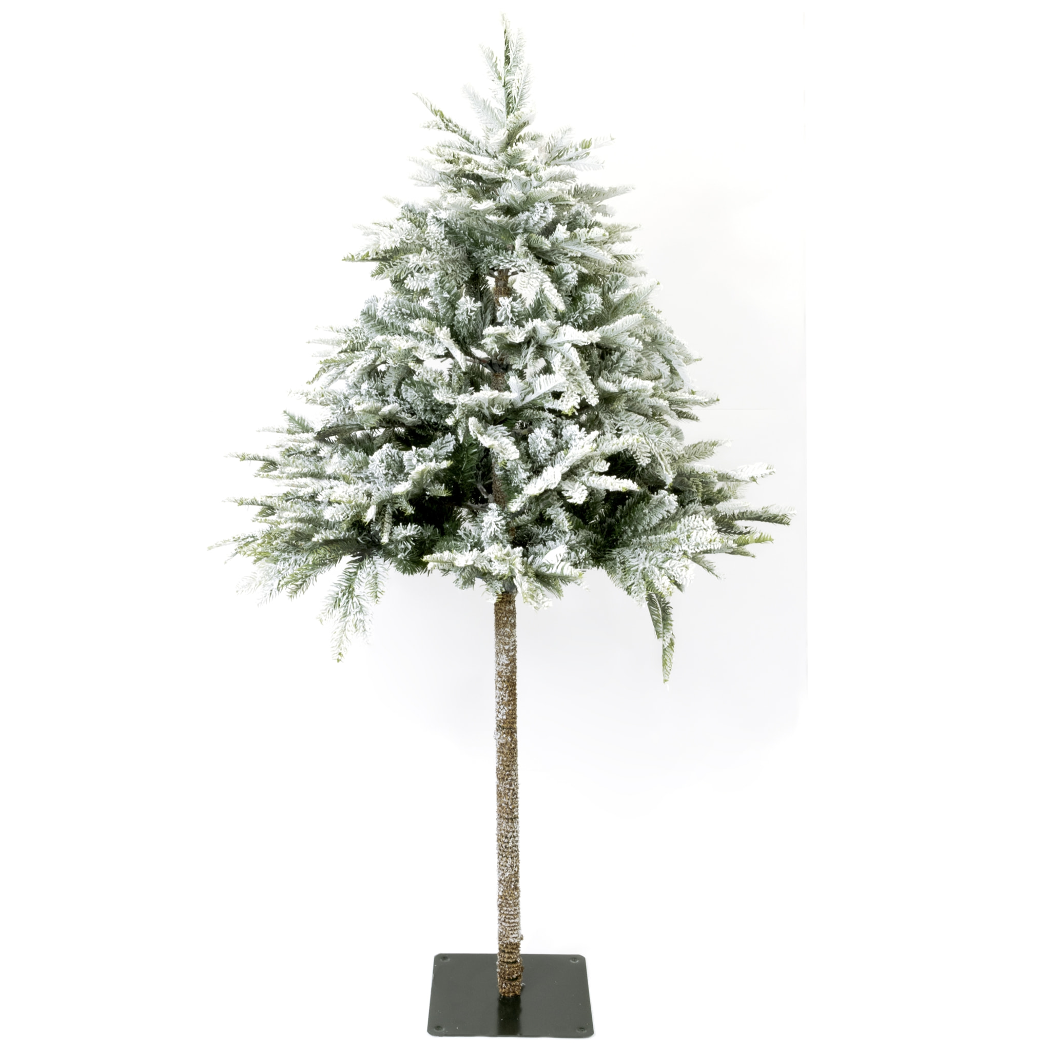 ALBERO 180cm MAKALU INNEVATO - PE+PVC - 359 TIPS -100Cm DIAMETROFolto, Ignifugo, Effetto Realistico, Rami a Gancio, Materiale Resistente e Duraturo