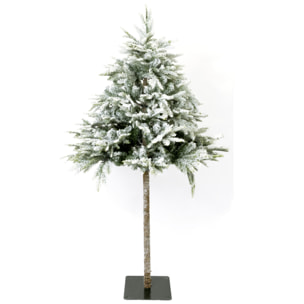 ALBERO 180cm MAKALU INNEVATO - PE+PVC - 359 TIPS -100Cm DIAMETROFolto, Ignifugo, Effetto Realistico, Rami a Gancio, Materiale Resistente e Duraturo