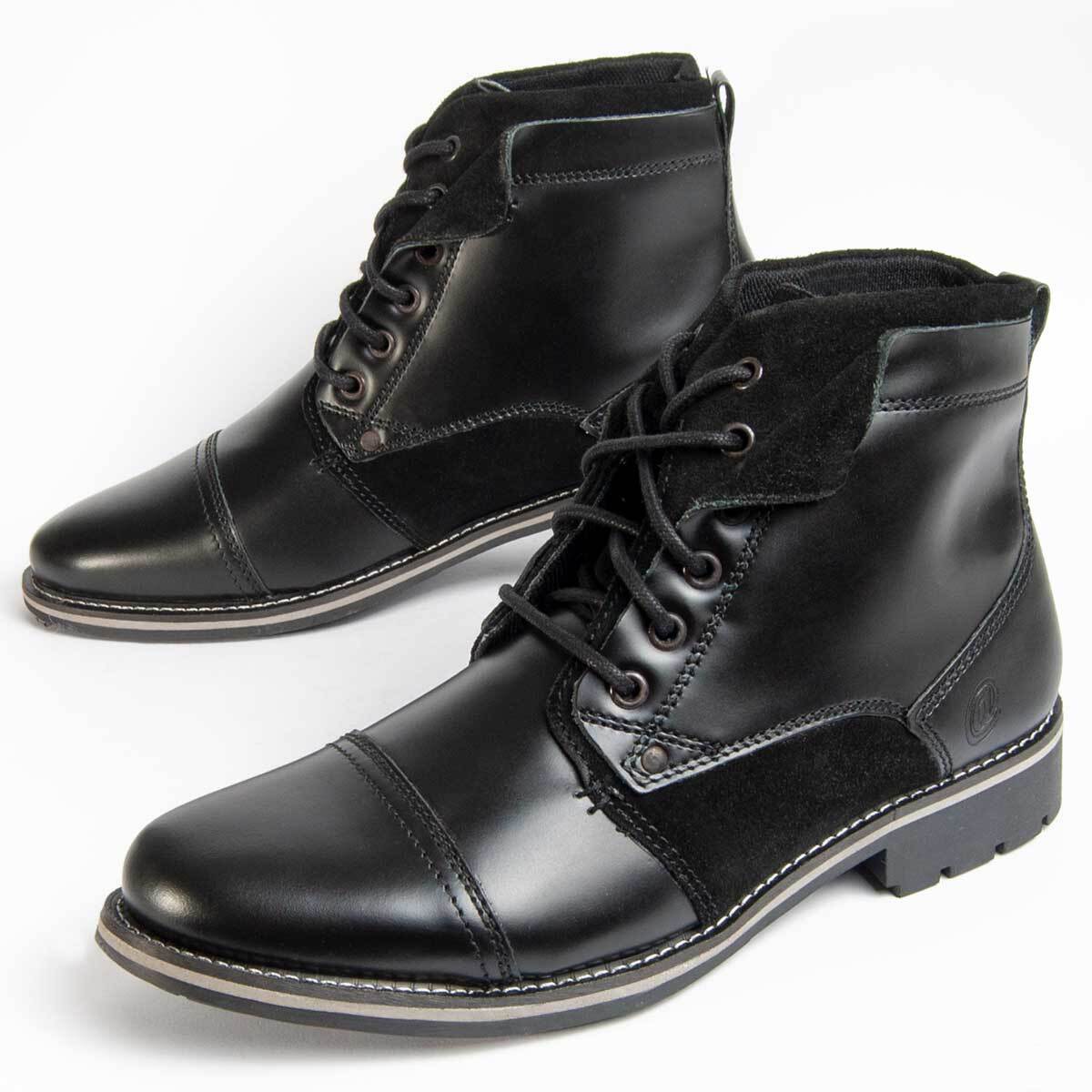 Bota De Piel - Negro