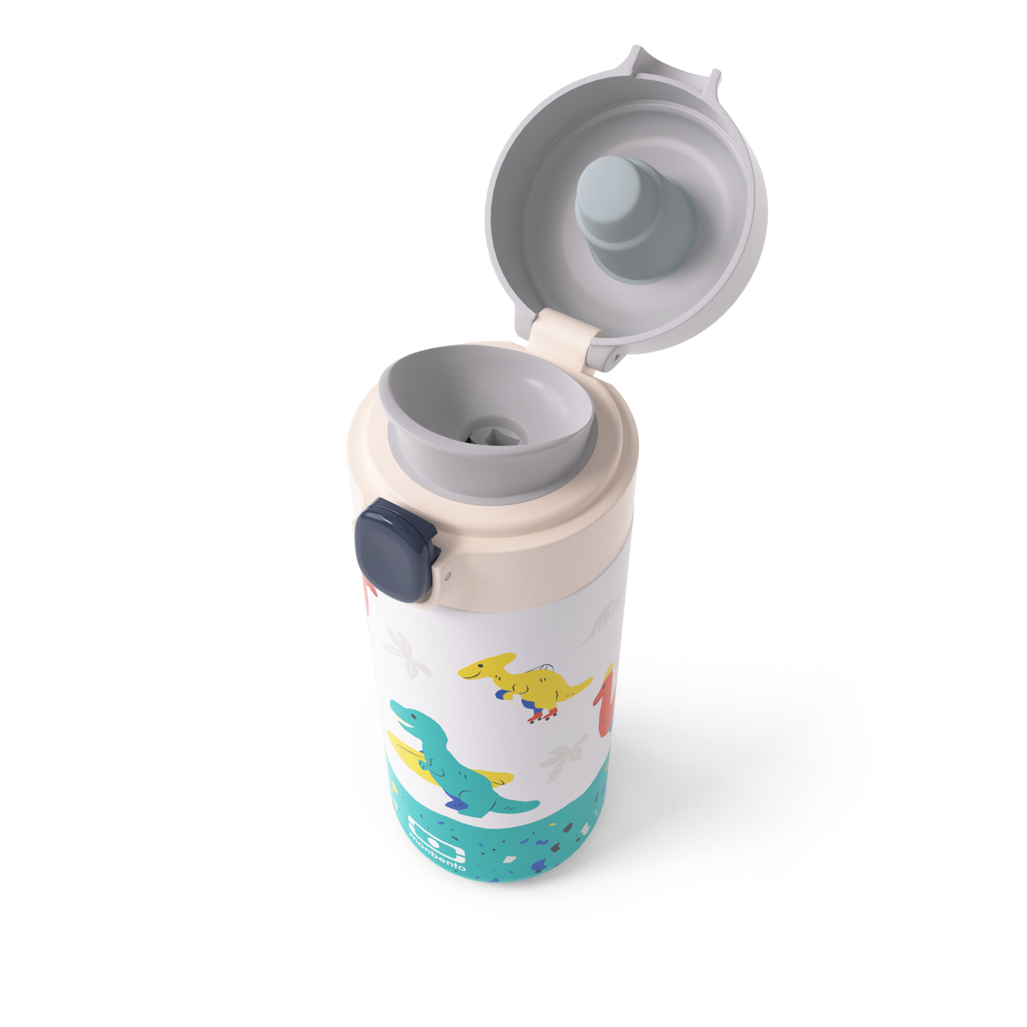 Gourde isotherme à bec verseur Pop 360ml Bleu Dino