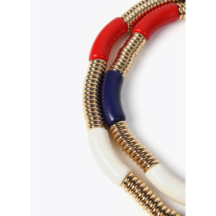 Collana doppia con elementi acrilici