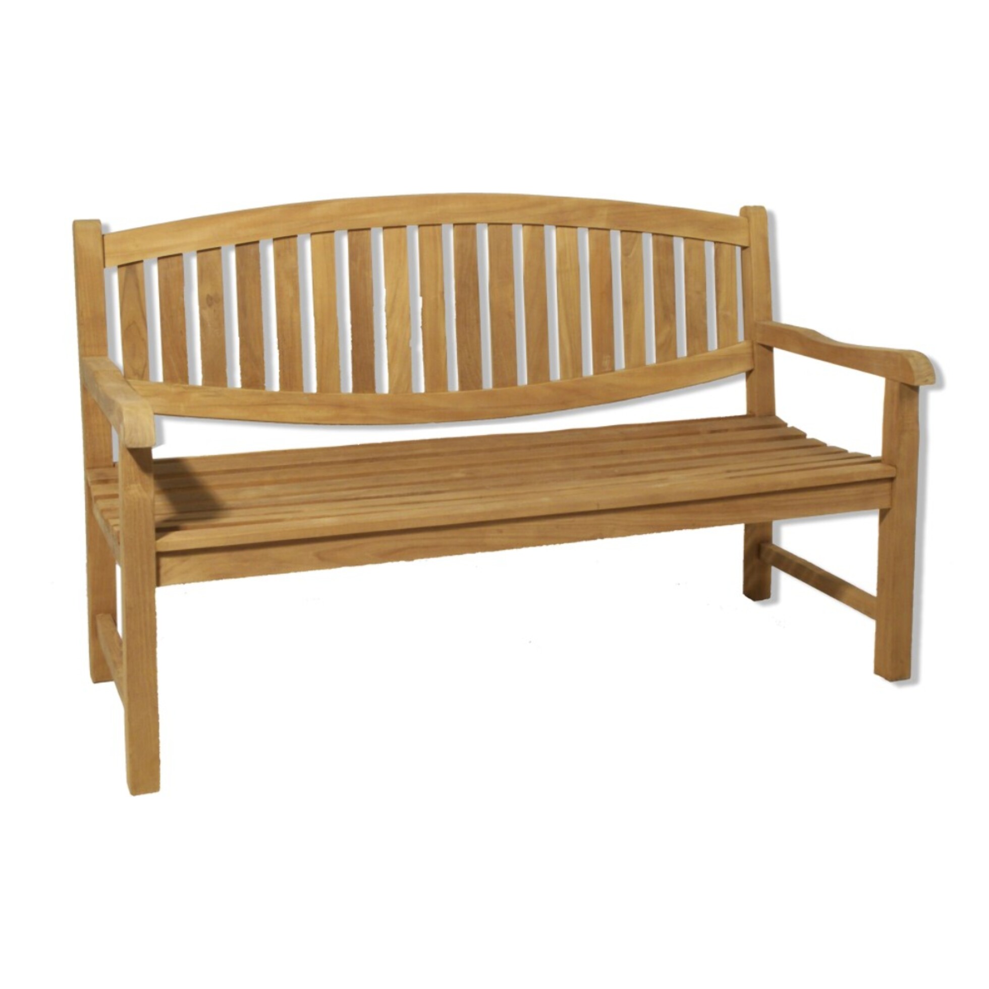 FUN - Banc de jardin ovale en bois Teck