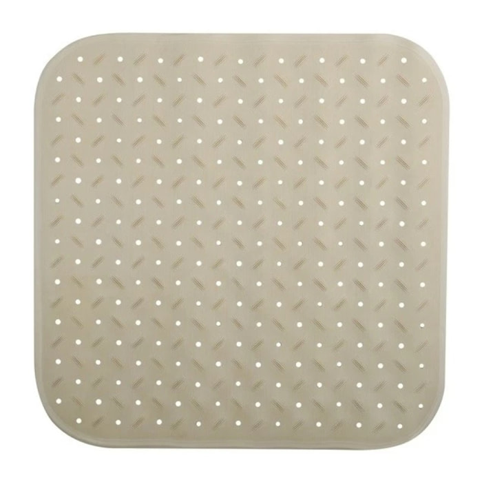 Tapis Fond de douche antidérapant Caoutchouc CLASS 54x54cm Beige MSV