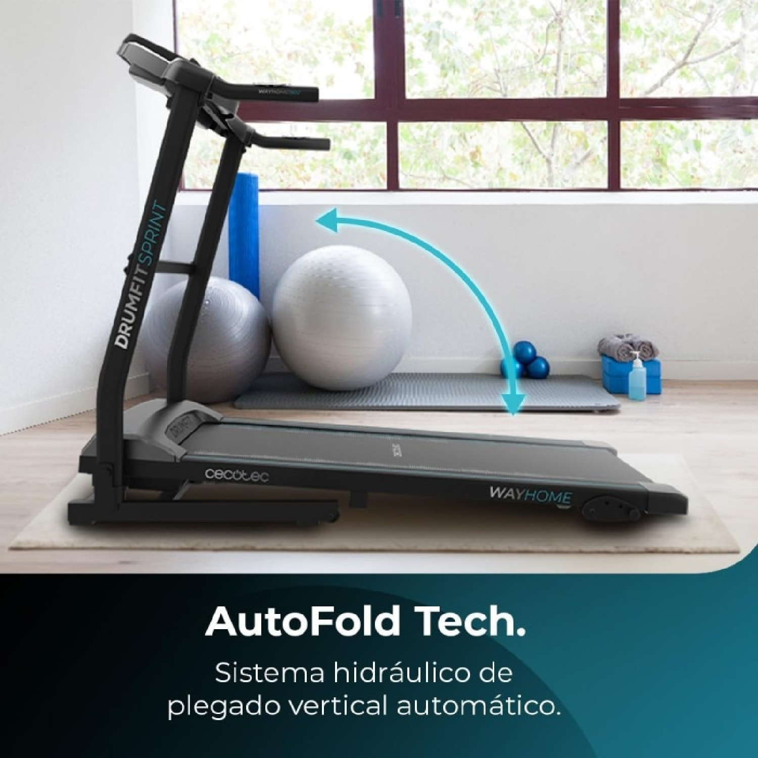 Cecotec Tapis de course DrumFit WayHome 1500 Sprint