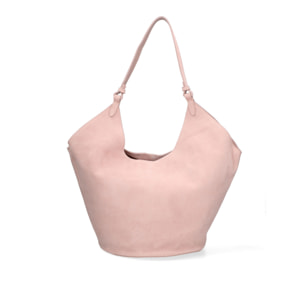 Borsa a spalla da donna - Modello Lisboa - Pelle Scamosciata - 27.0 x 38.0 x 21.5 cm