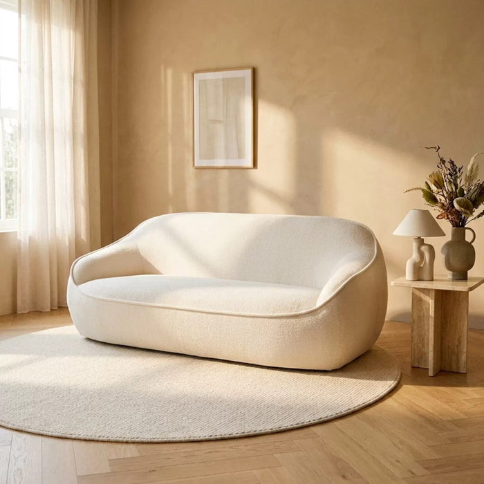 Tapis Boucara 200cm crème Kare Design
